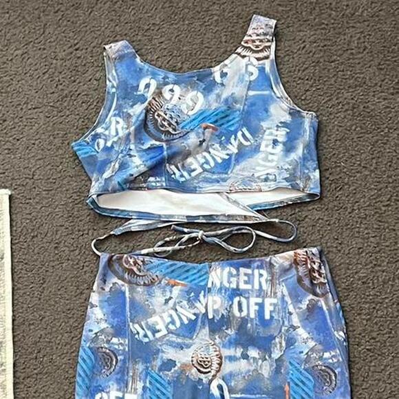 Y2k deadstock biker grunge matching set - Picture 5 of 5